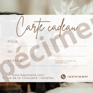Carte cadeau : atelier parfum